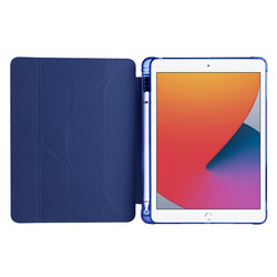 Apple iPad 9.7 2017 (5.Generation) Case Zore Tri Folding Smart With Pen Stand Case - 3