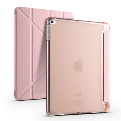 Apple iPad 9.7 2018 (6.Nesil) Kılıf Zore Tri Folding Kalem Bölmeli Standlı Kılıf - 12