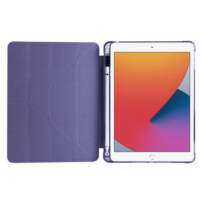 Apple iPad 9.7 2018 (6.Generation) Case Zore Tri Folding Smart With Pen Stand Case - 3