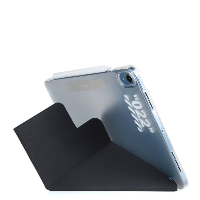 Apple iPad Air 10.9 2020 (4.Nesil) Kılıf SkinArma Kalemlikli Arkası Şeffaf Standlı Magnetik Taihi Sora Kılıf - 8