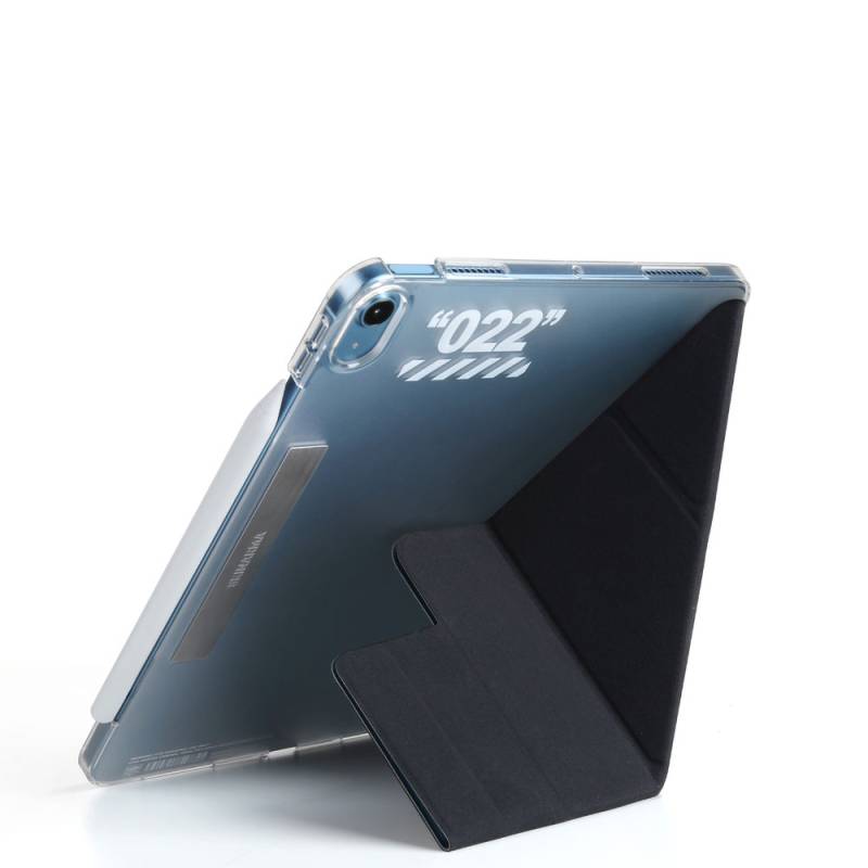 Apple iPad Air 10.9 2020 (4.Nesil) Kılıf SkinArma Kalemlikli Arkası Şeffaf Standlı Magnetik Taihi Sora Kılıf - 9