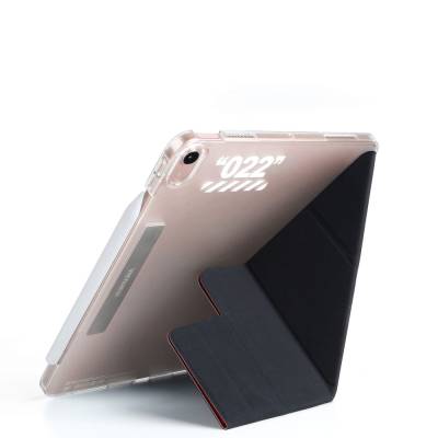 Apple iPad Air 10.9 2020 (4.Nesil) Kılıf SkinArma Kalemlikli Arkası Şeffaf Standlı Magnetik Taihi Sora Kılıf - 4