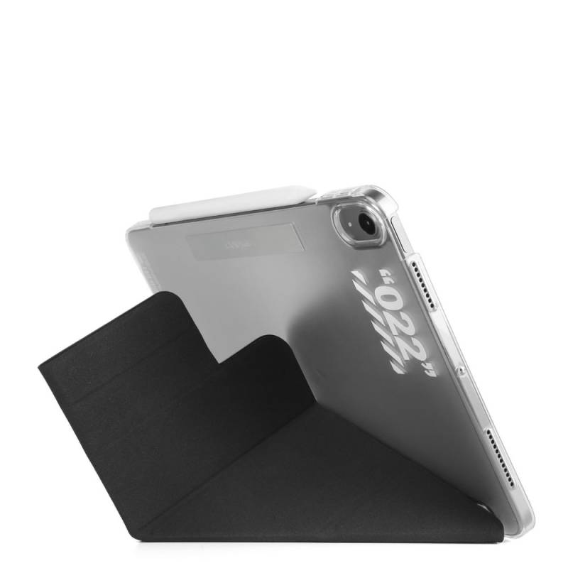 Apple iPad Air 10.9 2020 (4.Nesil) Kılıf SkinArma Kalemlikli Arkası Şeffaf Standlı Magnetik Taihi Sora Kılıf - 13