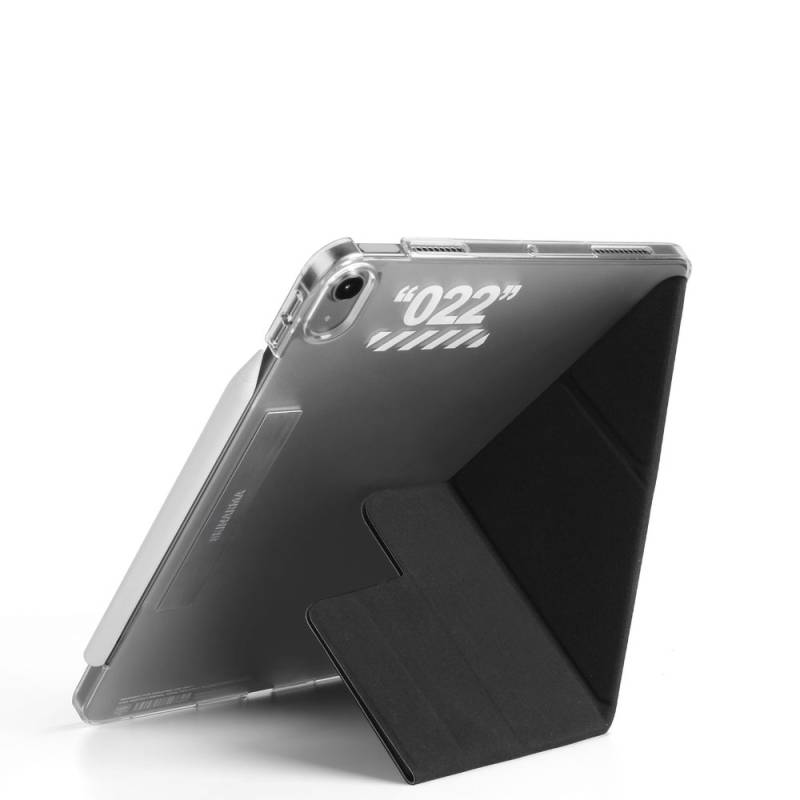 Apple iPad Air 10.9 2020 (4.Nesil) Kılıf SkinArma Kalemlikli Arkası Şeffaf Standlı Magnetik Taihi Sora Kılıf - 14