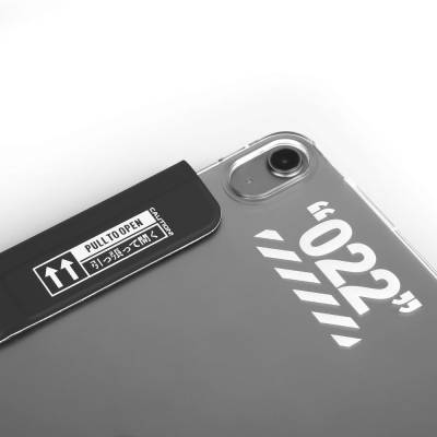 Apple iPad Air 10.9 2020 (4.Nesil) Kılıf SkinArma Kalemlikli Arkası Şeffaf Standlı Magnetik Taihi Sora Kılıf - 15