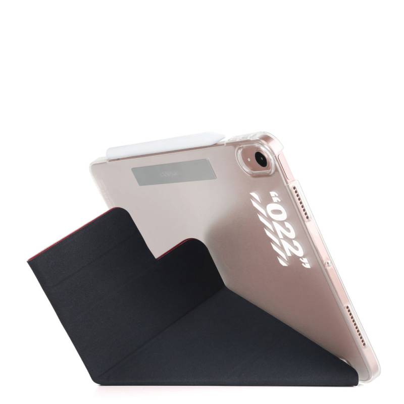 Apple iPad Air 10.9 2020 (4.Nesil) Kılıf SkinArma Kalemlikli Arkası Şeffaf Standlı Magnetik Taihi Sora Kılıf - 3
