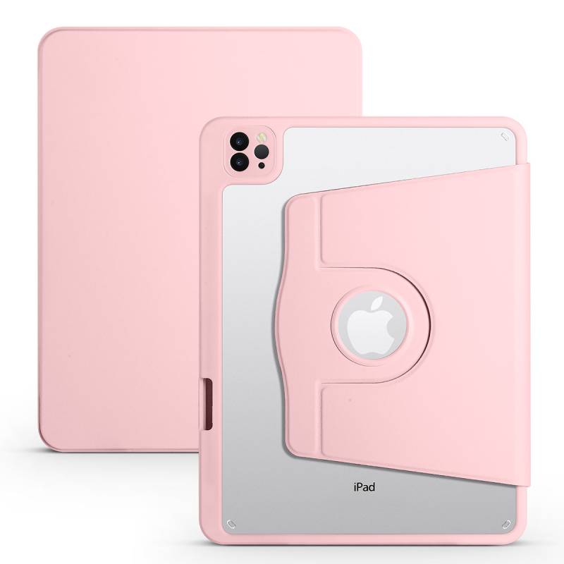 Apple iPad Air 10.9 2020 (4.Nesil) Kılıf Zore Termik Kalem Bölmeli Dönebilen Standlı Kılıf - 14