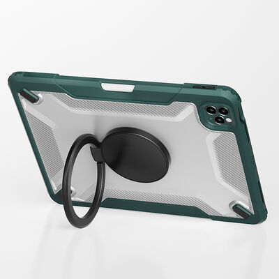 Apple iPad Air 10.9 2020 (4.Nesil) Wiwu Mecha Dönebilen Standlı Tablet Kılıfı - 4