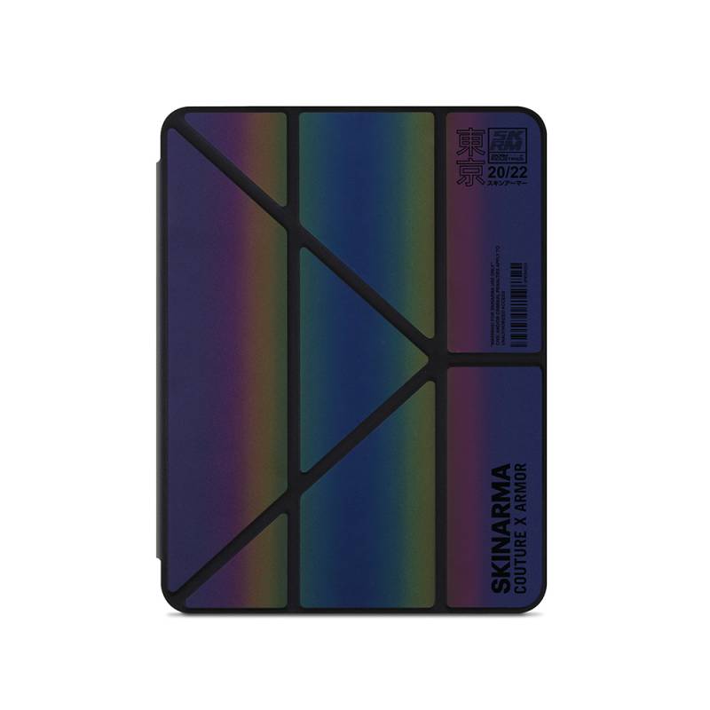Apple iPad Air 10.9 2020 (4th Generation) Case SkinArma Holographic Design Transparent Detachable Magnetic Kira Kobai Case - 1