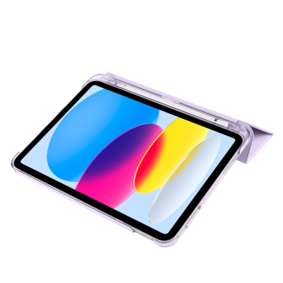Apple iPad 10.9 2022 (10.Nesil) Zore Smart Cover Kalem Bölmeli Standlı 1-1 Kılıf - 51