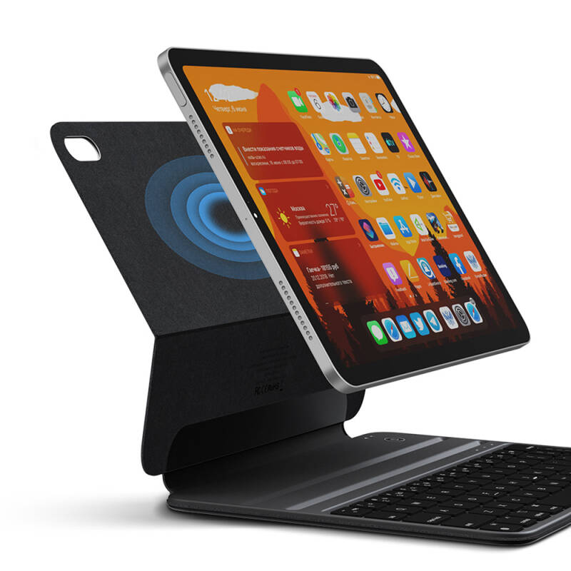 Apple iPad Air 10.9 2022 (10th Generation) Wiwu F15 Keyboard and Stand Magnetic Case - 7