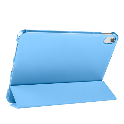 Apple iPad Air 10.9 2022 (10th Generation) Zore Smart Cover 1-1 Case with Pen Compartment Stand - 16