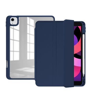 Apple iPad Air 10.9 2022 (5.Nesil) Case Zore Nort Back Clear Stand Case - 3