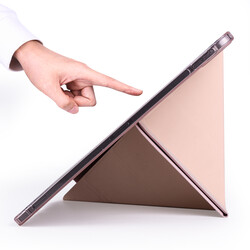 Apple iPad Air 10.9 2022 (5.Nesil) Kılıf Zore Tri Folding Kalem Bölmeli Standlı Kılıf - 3
