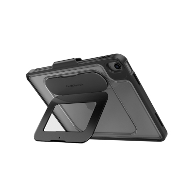 Apple iPad Air 10.9 2022 (5.Nesil) Mutural AlloyKick Serisi Kalem Bölmeli Alüminyum Standlı Tablet Kılıfı - 10