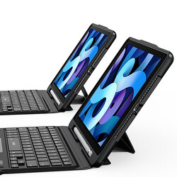 Apple iPad Air 10.9 2022 (5.Nesil) Wiwu Keyboard Folio Wireless Keyboard Case - 8