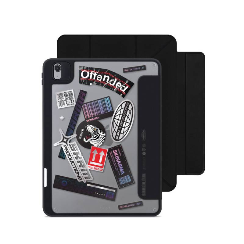 Apple iPad Air 10.9 2022 (5th Generation) Case SkinArma Sticker Design Transparent Detachable Magnetic Henko Case - 3
