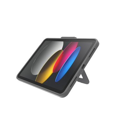 Apple iPad Air 10.9 2022 (5th Generation) Mutural Alloy Kick Series Tablet Case with Stylus Holder and Aluminum Stand - 2