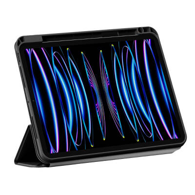 Apple iPad Air 10.9 2022 (5th Generation) Wiwu Magnetic Protective Tablet Case with 360° Rotatable Stand - 4