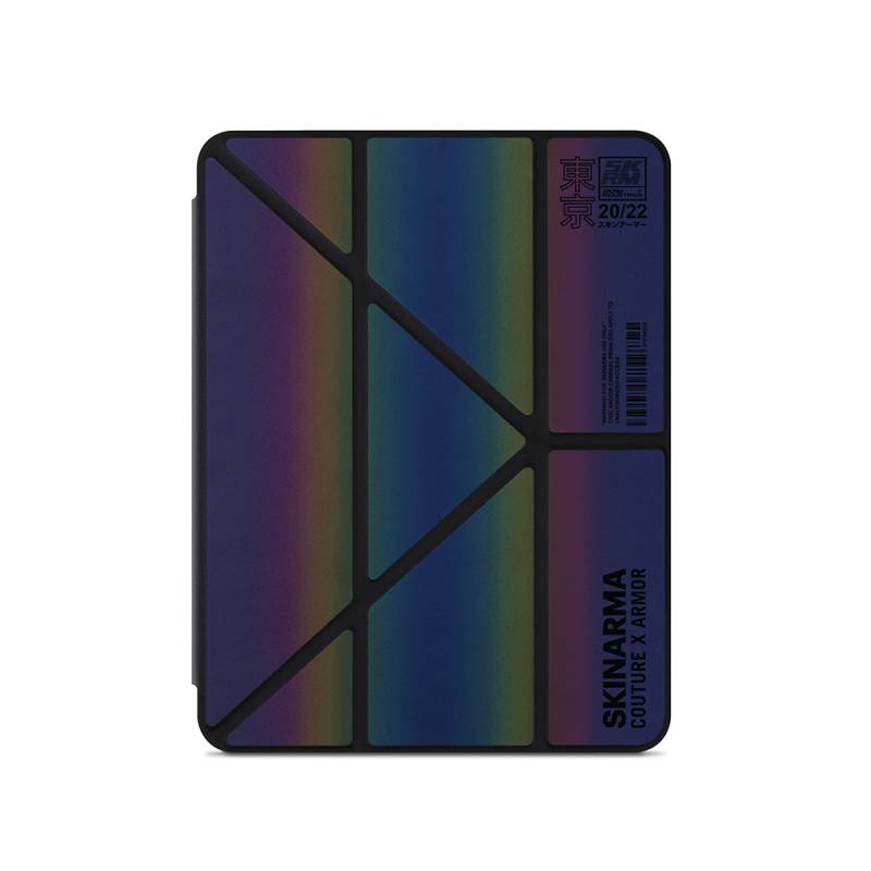 Apple iPad Air 11 2024 Case SkinArma Holographic Designed Transparent Back Removable Magnetic Kira Kobai Case - 1