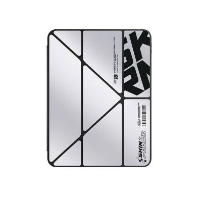 Apple iPad Air 11 2024 Case SkinArma Holographic Designed Transparent Back Removable Magnetic Kira Kobai Case - 7