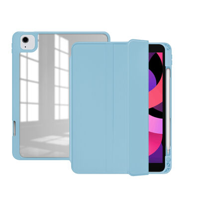 Apple iPad Air 11 2024 Case Zore Nort Transparent Back Stand Case - 15