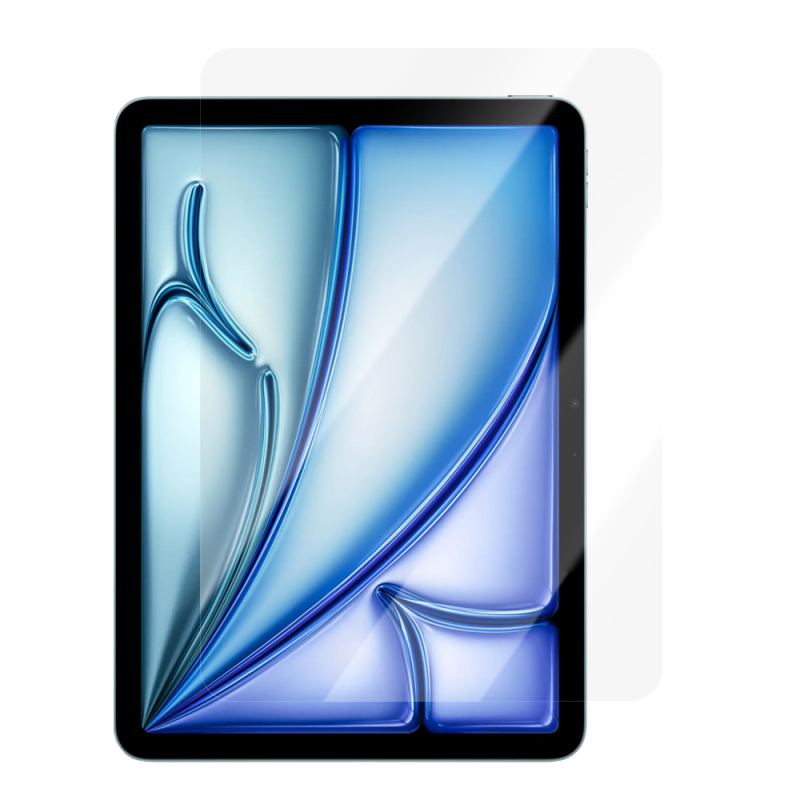 Apple iPad Air 11 2024 CaseWorld Steel Shield Serisi Temperli Cam Ekran Koruyucu + Uygulama Aparatı - 1