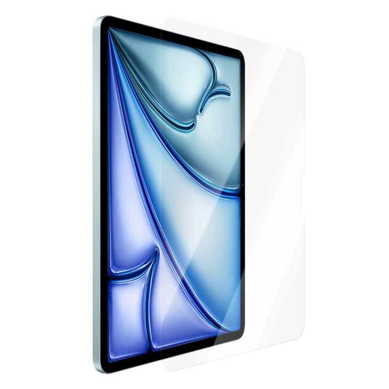 Apple iPad Air 11 2024 CaseWorld Steel Shield Serisi Temperli Cam Ekran Koruyucu + Uygulama Aparatı - 4