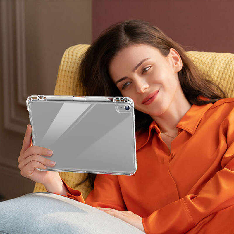 ​Apple iPad Air 11 2024 Kılıf Magnetik Ayrılabilen Airbagli Zore Sliding Tablet Kılıfı - 24