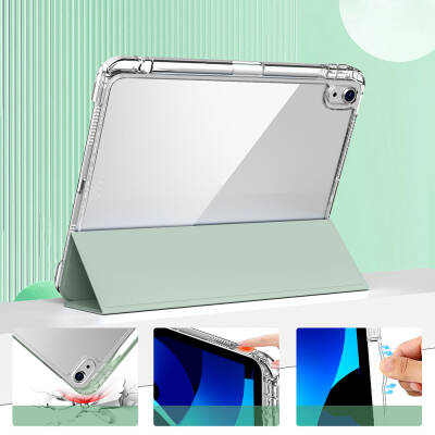 ​Apple iPad Air 11 2024 Kılıf Magnetik Ayrılabilen Airbagli Zore Sliding Tablet Kılıfı - 20