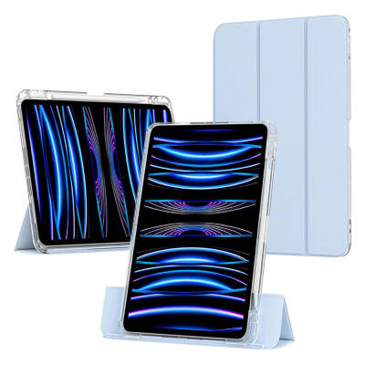 ​Apple iPad Air 11 2024 Kılıf Magnetik Ayrılabilen Airbagli Zore Sliding Tablet Kılıfı - 2