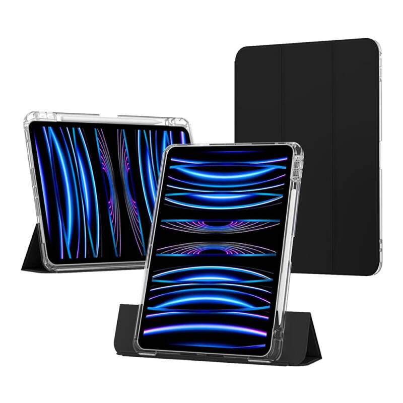 ​Apple iPad Air 11 2024 Kılıf Magnetik Ayrılabilen Airbagli Zore Sliding Tablet Kılıfı - 5