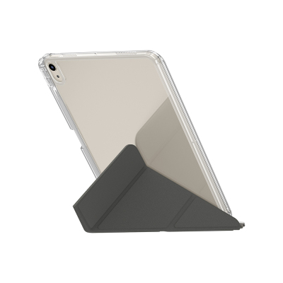 Apple iPad Air 11 2024 Kılıf Skinarma Kalemlikli Arkası Şeffaf Standlı Magnetik Zeta Kılıf - 9
