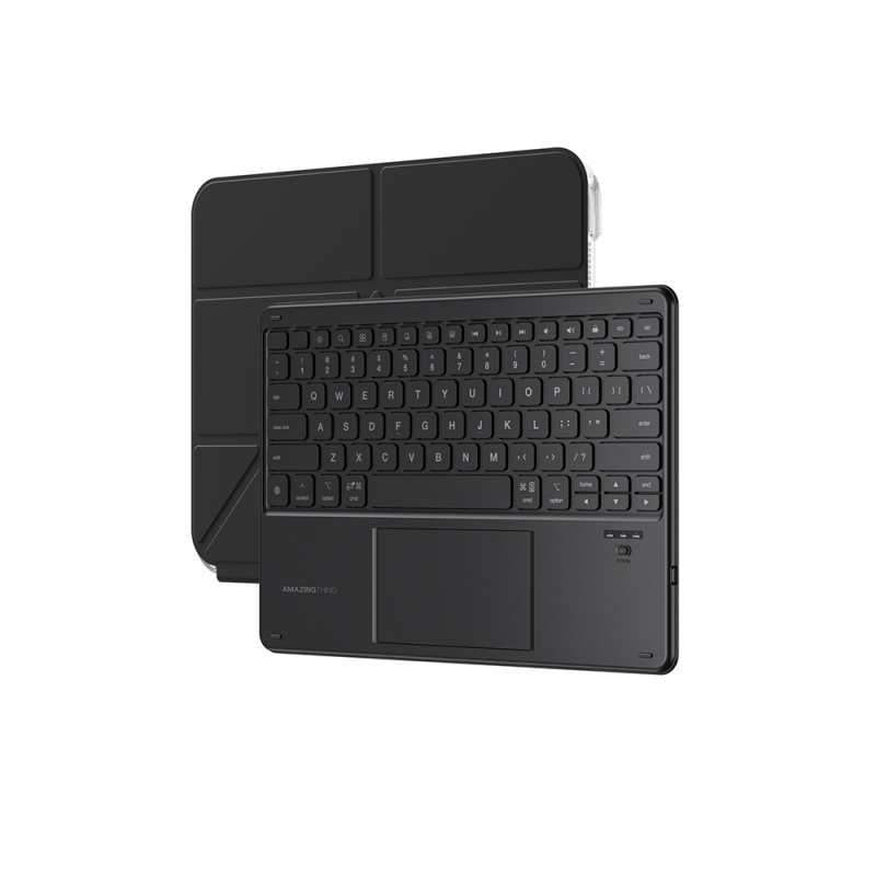 Apple iPad Air 11 2025 M3 Amazingthing Minimal KeyLite Combo Klavyeli Standlı Kılıf - 4