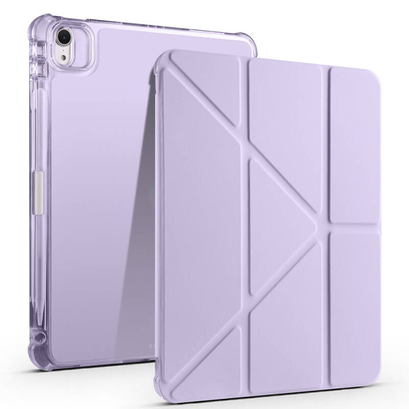 Apple iPad Air 11 2025 M3 Case Zore Tri Folding Stand Case with Pencil Compartment - 3