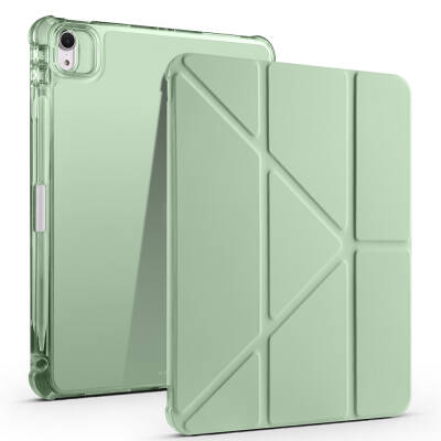 Apple iPad Air 11 2025 M3 Case Zore Tri Folding Stand Case with Pencil Compartment - 12