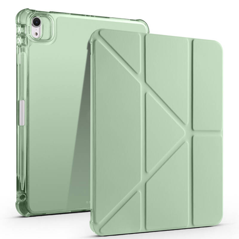Apple iPad Air 11 2025 M3 Case Zore Tri Folding Stand Case with Pencil Compartment - 12