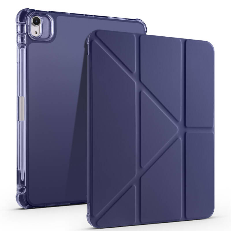 Apple iPad Air 11 2025 M3 Case Zore Tri Folding Stand Case with Pencil Compartment - 4