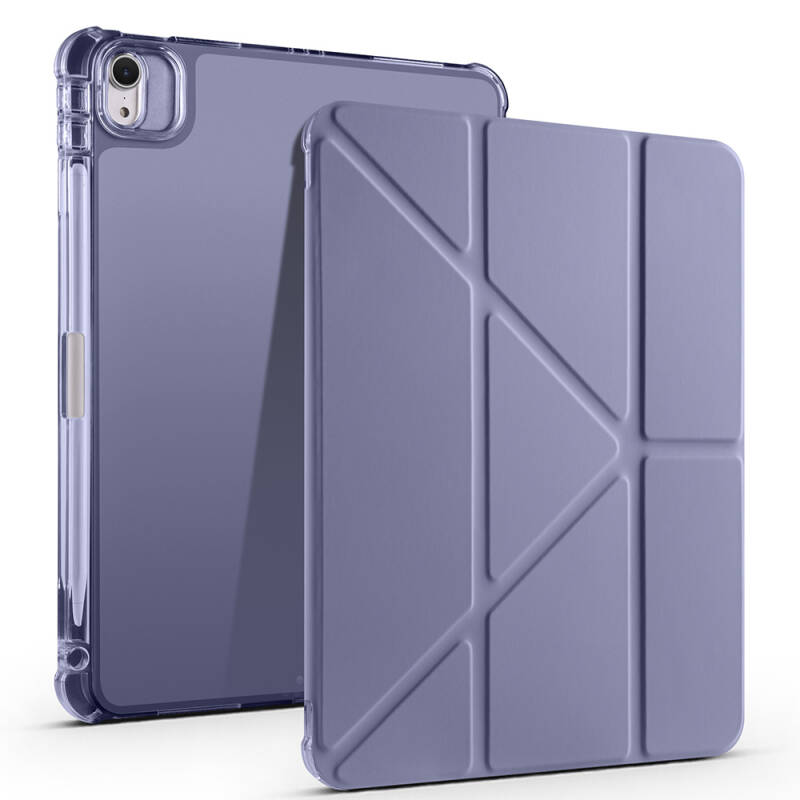Apple iPad Air 11 2025 M3 Case Zore Tri Folding Stand Case with Pencil Compartment - 9