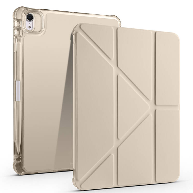 Apple iPad Air 11 2025 M3 Case Zore Tri Folding Stand Case with Pencil Compartment - 6