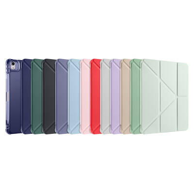 Apple iPad Air 11 2025 M3 Case Zore Tri Folding Stand Case with Pencil Compartment - 38