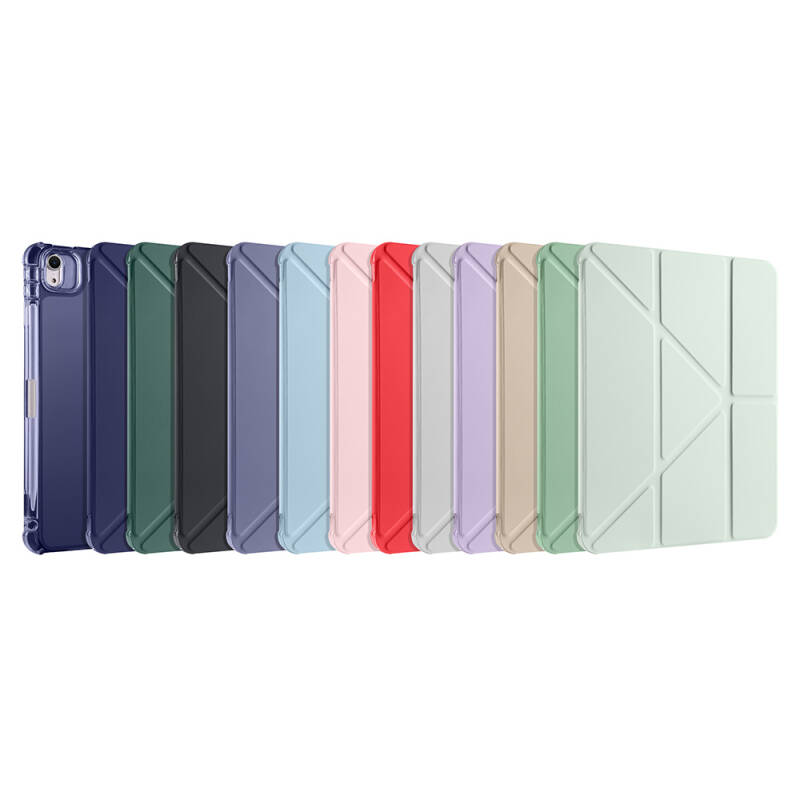 Apple iPad Air 11 2025 M3 Case Zore Tri Folding Stand Case with Pencil Compartment - 38