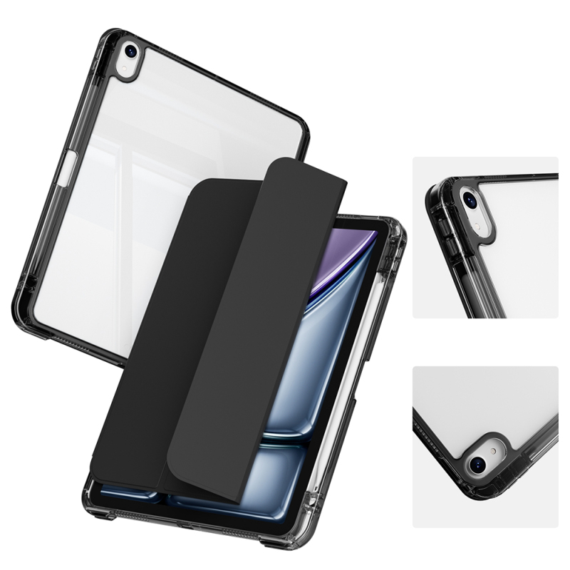 Apple iPad Air 11 2025 M3 Kılıf Magnetik Ayrılabilen Airbagli Zore Sliding Tablet Kılıfı - 28