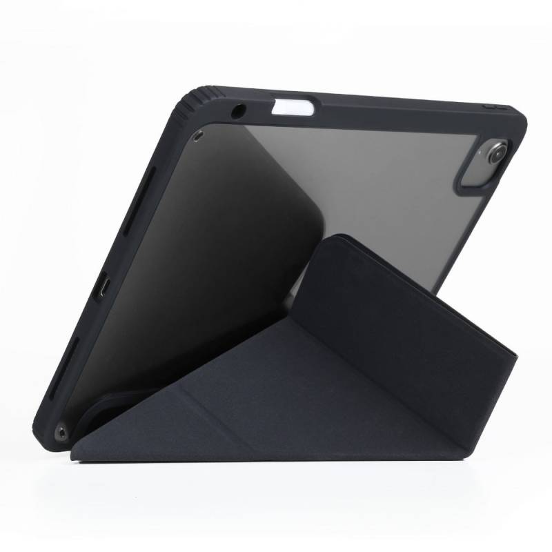 Apple iPad Air 11 2025 M3 Kılıf SkinArma 360 Tam Koruma Airbagli Arkası Şeffaf Standlı Shingoki Kılıf - 4
