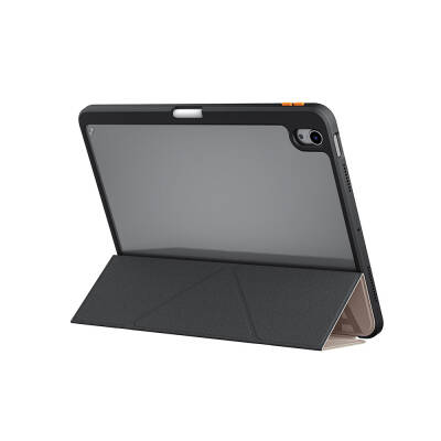 Apple iPad Air 11 2025 M3 Kılıf SkinArma Kabartma Baskı Tasarımlı 360 Tam Koruma Arkası Şeffaf Standlı Gamma Kılıf - 8