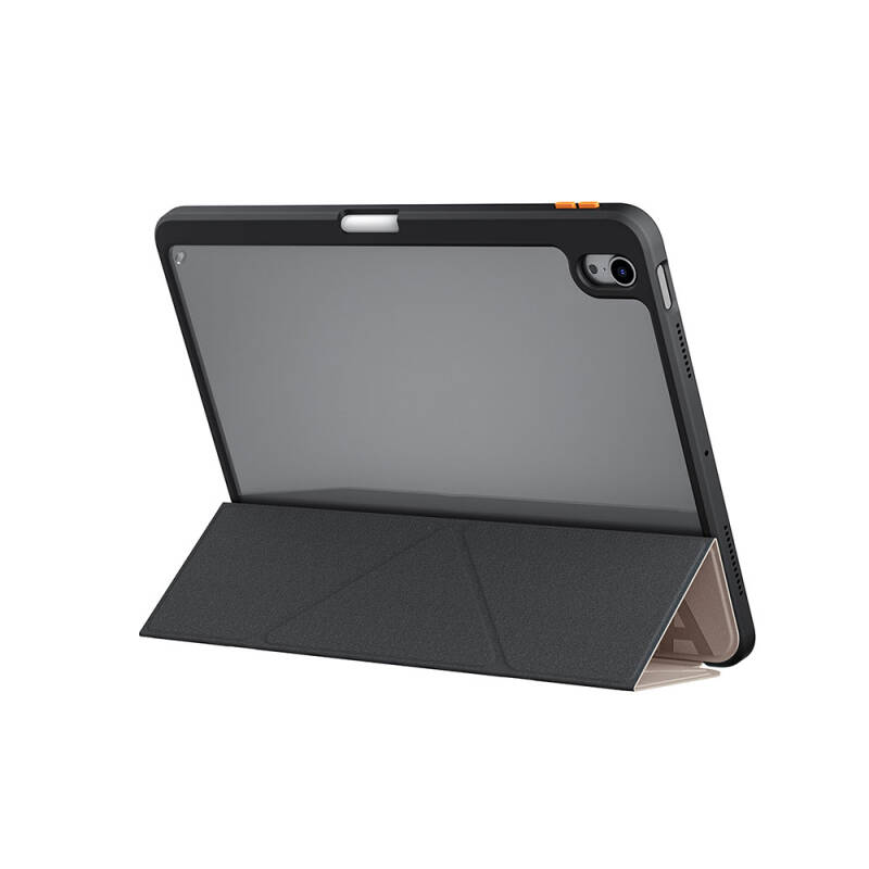 Apple iPad Air 11 2025 M3 Kılıf SkinArma Kabartma Baskı Tasarımlı 360 Tam Koruma Arkası Şeffaf Standlı Gamma Kılıf - 8