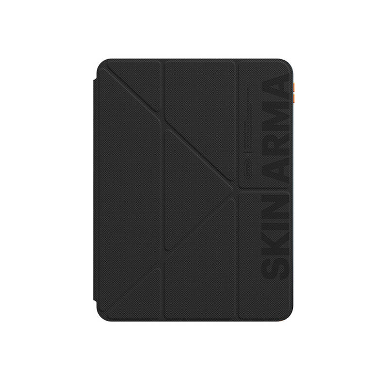 Apple iPad Air 11 2025 M3 Kılıf SkinArma Kabartma Baskı Tasarımlı 360 Tam Koruma Arkası Şeffaf Standlı Gamma Kılıf - 1