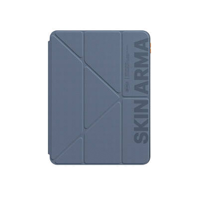 Apple iPad Air 11 2025 M3 Kılıf SkinArma Kabartma Baskı Tasarımlı 360 Tam Koruma Arkası Şeffaf Standlı Gamma Kılıf - 3