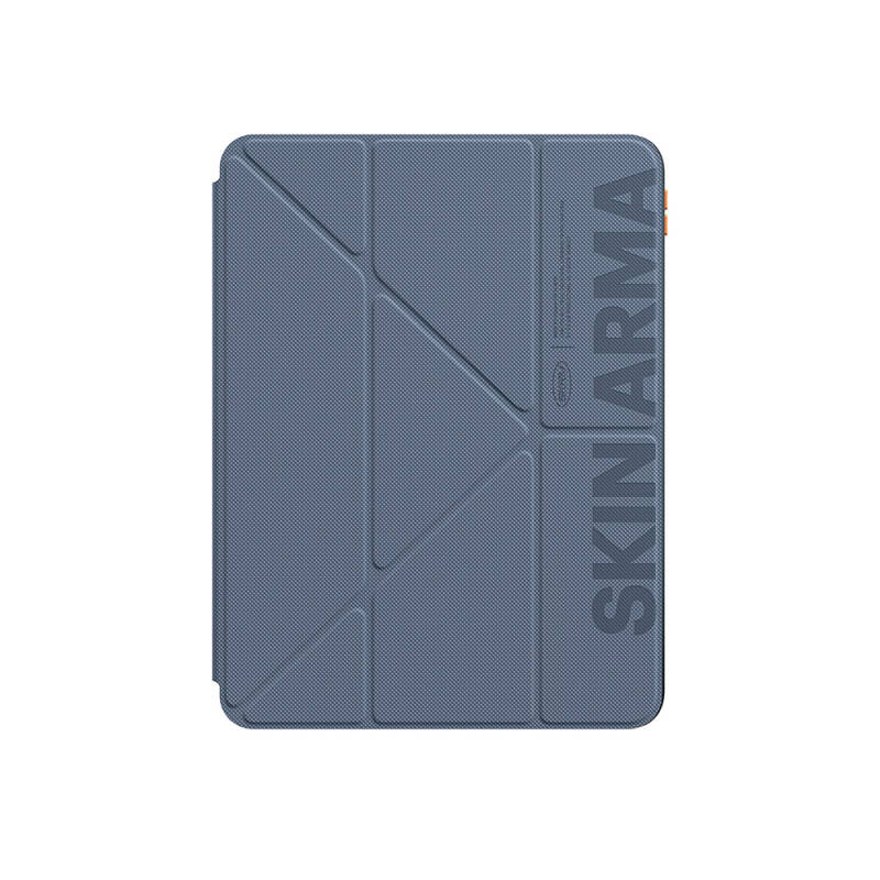Apple iPad Air 11 2025 M3 Kılıf SkinArma Kabartma Baskı Tasarımlı 360 Tam Koruma Arkası Şeffaf Standlı Gamma Kılıf - 3