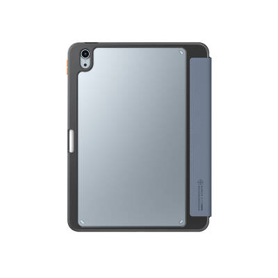 Apple iPad Air 11 2025 M3 Kılıf SkinArma Kabartma Baskı Tasarımlı 360 Tam Koruma Arkası Şeffaf Standlı Gamma Kılıf - 6